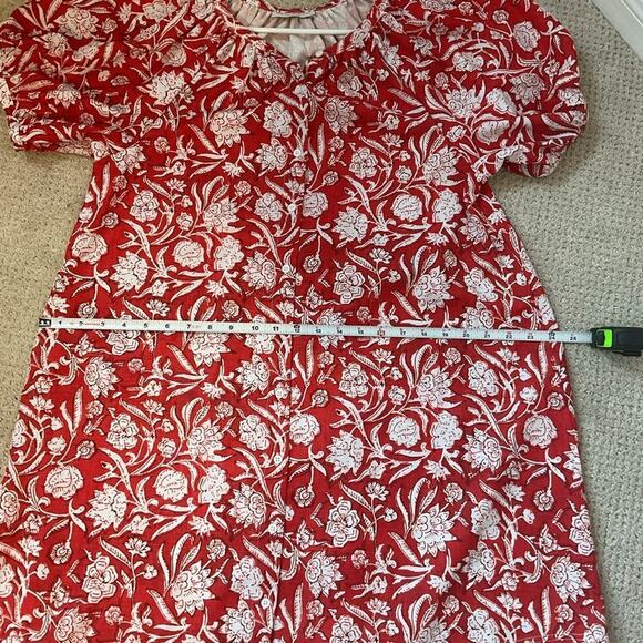 Smith & Quinn Posie Dress in Summer Wine Red White Size Medium - Picture 8 of 9